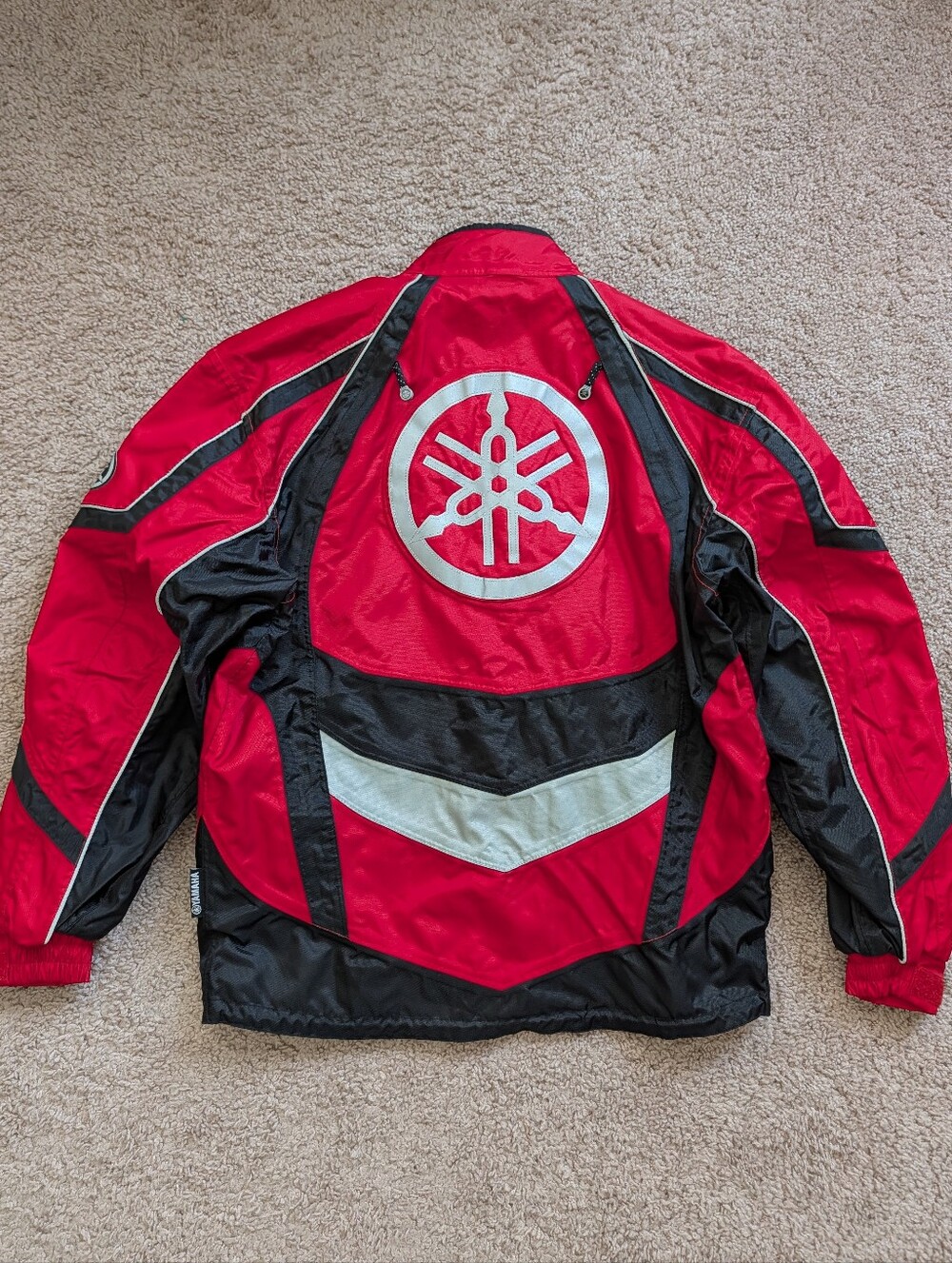 Yamaha Men Red Black Vintage Y2K Performance Motocross Riding Jacket Size Medium - Picture 3 of 14